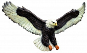 Садовая фигура Навесная Орел летящий 35х53 полистоун