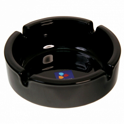 Пепельница черная 10,7 см Luminarc X0131/12643