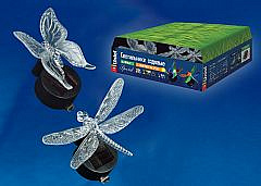 Светильник на солнечной батарее RGB цветное свечение USL-C-628/PT070 Wings SET12 (2вида по 6шт)