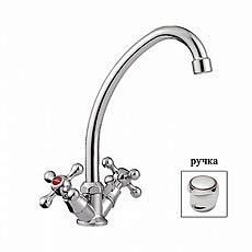 Cмеситель  для кухни Ledeme L4017 керамика(силумин) 