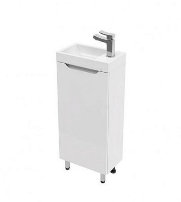 Тумба напольная MIRSANT SOHO 40 Quadro с раковиной Fest-40 правая