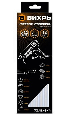 Стержни клеевые  11*200мм ВИХРЬ 4606059042709