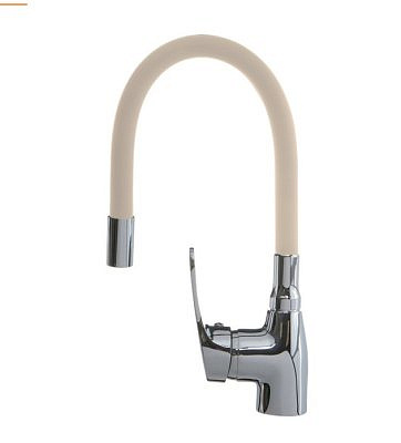 Смеситель кухня MELODIA Ostessa картридж д.40мм гибкий излив беж. MDV 40615 Beige без гибкой подв