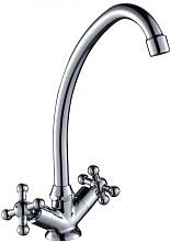 Смеситель для кухни ROSSINKA  G02-71 двухвентильный излив 260 мм 