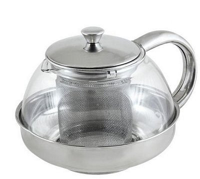 Чайник заварочный 600мл корпус/фильтр из нержавеющей стали MENTA-600