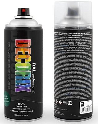 Эмаль аэрозольная RAL PROFESSIONAL DECORIX зелёный мох RAL 6005 520мл 0138-6005 DX