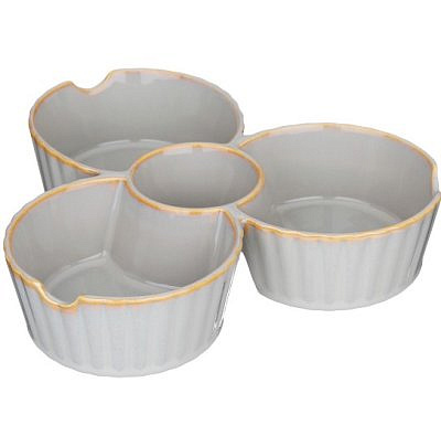 МЕНАЖНИЦА 4 СЕКЦИИ BRONCO "SOUL KITCHEN" 22*5 СМ СЕРАЯ 189-394