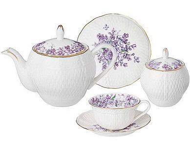 ЧАЙНЫЙ СЕРВИЗ LEFARD "LILAC" НА 6 ПЕРСОН  14 ПРЕДМЕТОВ 760-755