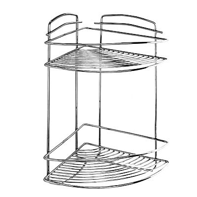 Полка 2-х ярусная угловая, проволока стальная, 09 209WC20M44