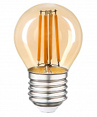 Лампа светодиодная Е27 15W 6500K 6K 35x98 нитевидная, прозрачные GLDEN-G45S-15-230-E27 6500 661439 General филамент Шар