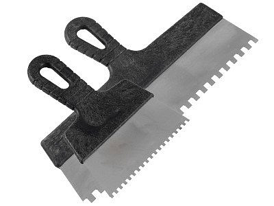 Шпатель нержавейка зубчатый 200мм (8*8) 1043208 Политех