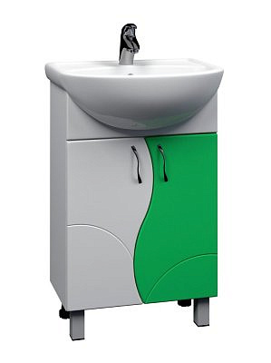 Тумба без умывальника Vigo Alessandro 4-550 зеленая