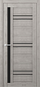 Дверь межкомнатная ALBERO Невада Soft Touch графит ПО*800 стекло черное