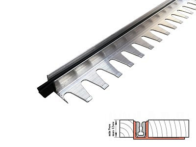 Алюминиевая защелка ПС09-2.2700 с ПВХ вставкой 9мм*2700мм