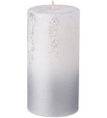 Свеча BRONCO столбик серебряная 10*5 см 315-328