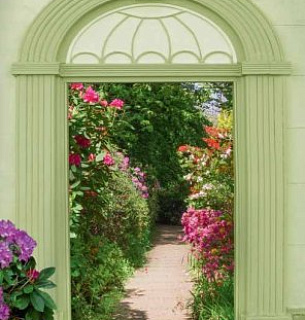 Фотообои D2-017 Выход в сад 200х270 см