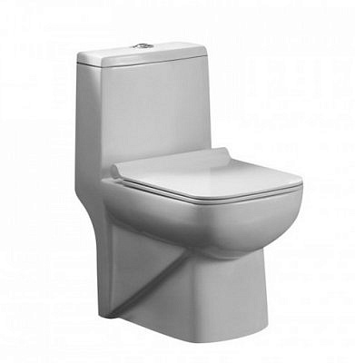 Унитаз-моноблок AZARIO Зено/Zeno AZ-1169 безободковый с сиденьем дюропласт микролифт