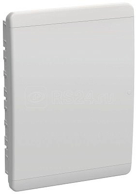 Бокс врезной ЩРВ-П-54 TEKFOR IP41 черн. прозр. дверь пластик. IEK TF5-KP12-V-54-41-K01-K03 