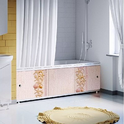 Экран под ванну Оптима Decor 1,5 м цвет № 036 морские ракушки