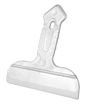 Шпатель DECOR 140мм двусторонний, резиновая ручка 308-1140