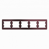 Рамка 5 мест , горизонтальная , баклажан SchE GSL001105
