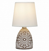 Настольная лампа коричневая с абажуром  7045-501 Debora 1 x E14 40 Вт