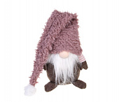 Сувенир-фигура интерьерная в виде гнома, 15,5x14x64,5см, полиэстер, арт.20 СНОУ БУМ 140-020