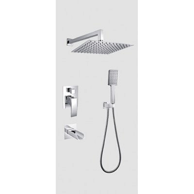 Душевой комплект для ванны Gappo G7107 с 3-функциями хром.