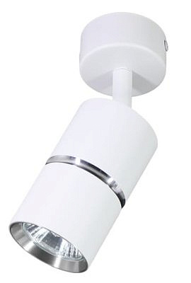 Cветильник настенно- потолочный под лампу , белый хром  1861 ML  ZEN  GU 10  48642