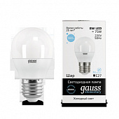 Лампа Gauss LED Globe EL  8W/6500 E27