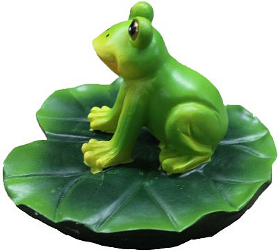 Садовая фигура Лягушка сидит полистоун