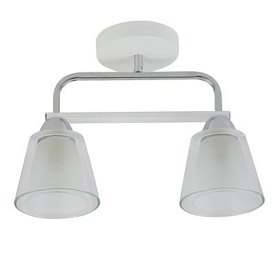 Люстра 9020-2  Famosso WH+CR 2х E27/60W (34*12*25)