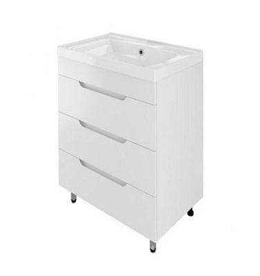 Тумба напольная MIRSANT SOHO 60 Quadro с раковиной DEEP-60