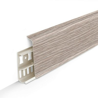 Плинтус напольный Ideal Деконика Дуб латте (85 мм)