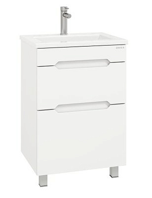 Тумба Оника АЙЛЕНД 60 напольная белая без раковины 106028 под умывальник Como 60