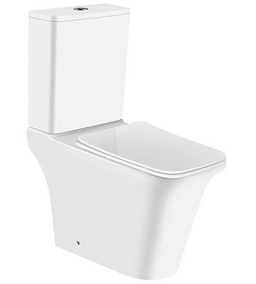 Компакт AZARIO Avero AZ-1213A-Geberit напольный безободковый с сиденьем микролифт