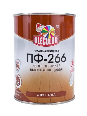 Эмаль ПФ-266 OLECOLOR Светлый орех 5кг