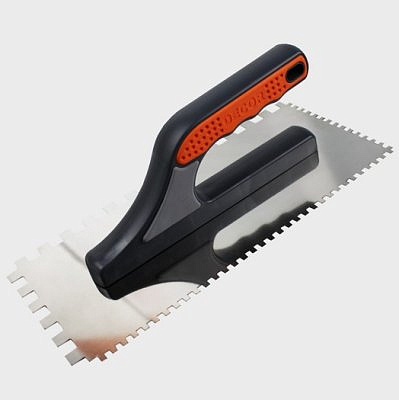 Гладилка DECOR 3К нержавеющая, зуб 8х8мм 280*130мм 680-008