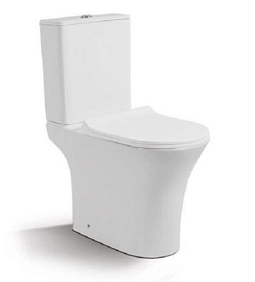 Унитаз-компакт Cerutti BERNINA 1217А безободковый, крышка с микролифтом (665*345*770)