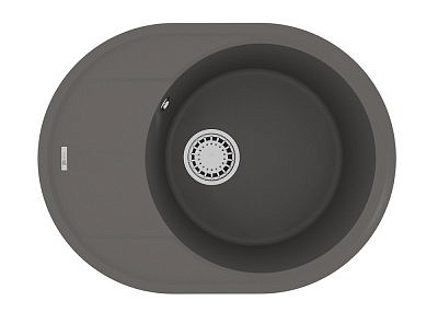 Мойка для кухни LACHA 620*470 серый шелк с сифоном 9910053 LEMARK  