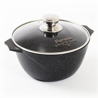 Кастрюля 3л Гранит black Induction Pro АП Мечта 43802И