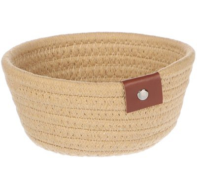 Корзина плетеная низкая, d14х6см, поликоттон VETTA 457-703