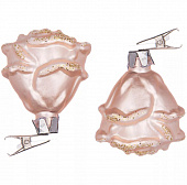 Набор елочных игрушек из 2 штук роза 5.5X5.5X7.5см 862-437