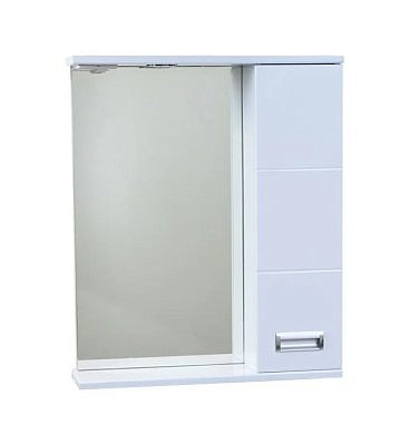 Зеркало-шкаф Монтана 60 правое с подсветкой EMMY 210038