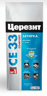 Затирка Церезит CE 33/2 Графит №16 (2 кг) фольга