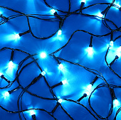 Гирлянда эл. вьюн катушка 50м, 500LED, мульти, 8 режимов, ПВХ черный, 220В СНОУ БУМ 384-251