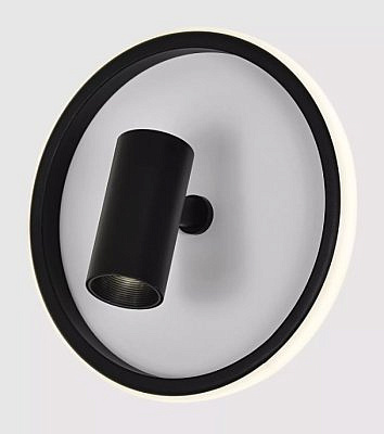 Люстра 2735-1W  WH+BK Evento LED 13W+3W (23*12) 