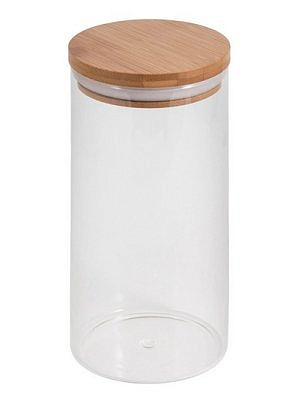 Банка для сыпучих продуктов с крышкой BAMBU, стекло 1,5л
