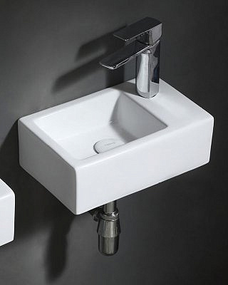 Раковина накладная AZARIO 37*23,5*12,5см правая AZ-4331 