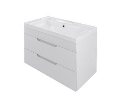 Тумба MIRSANTподвесная SOHO 90 Quadro с раковиной DEEP-90